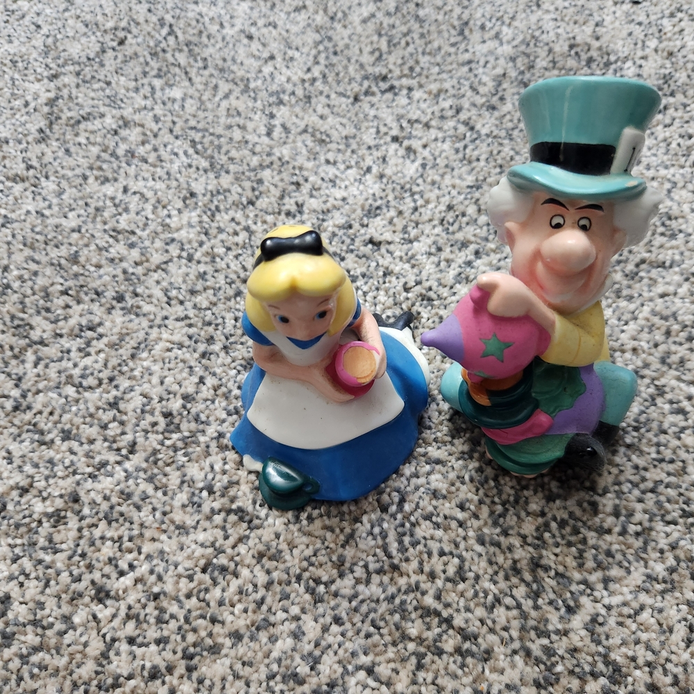Alice and Mad Hatter Salt And Pepper Shaker Set